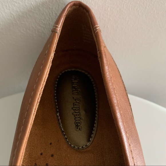 Hush Puppies Epic - Tan Leather Mary Jane Wedge - Size 8.5M - Picture 11 of 15